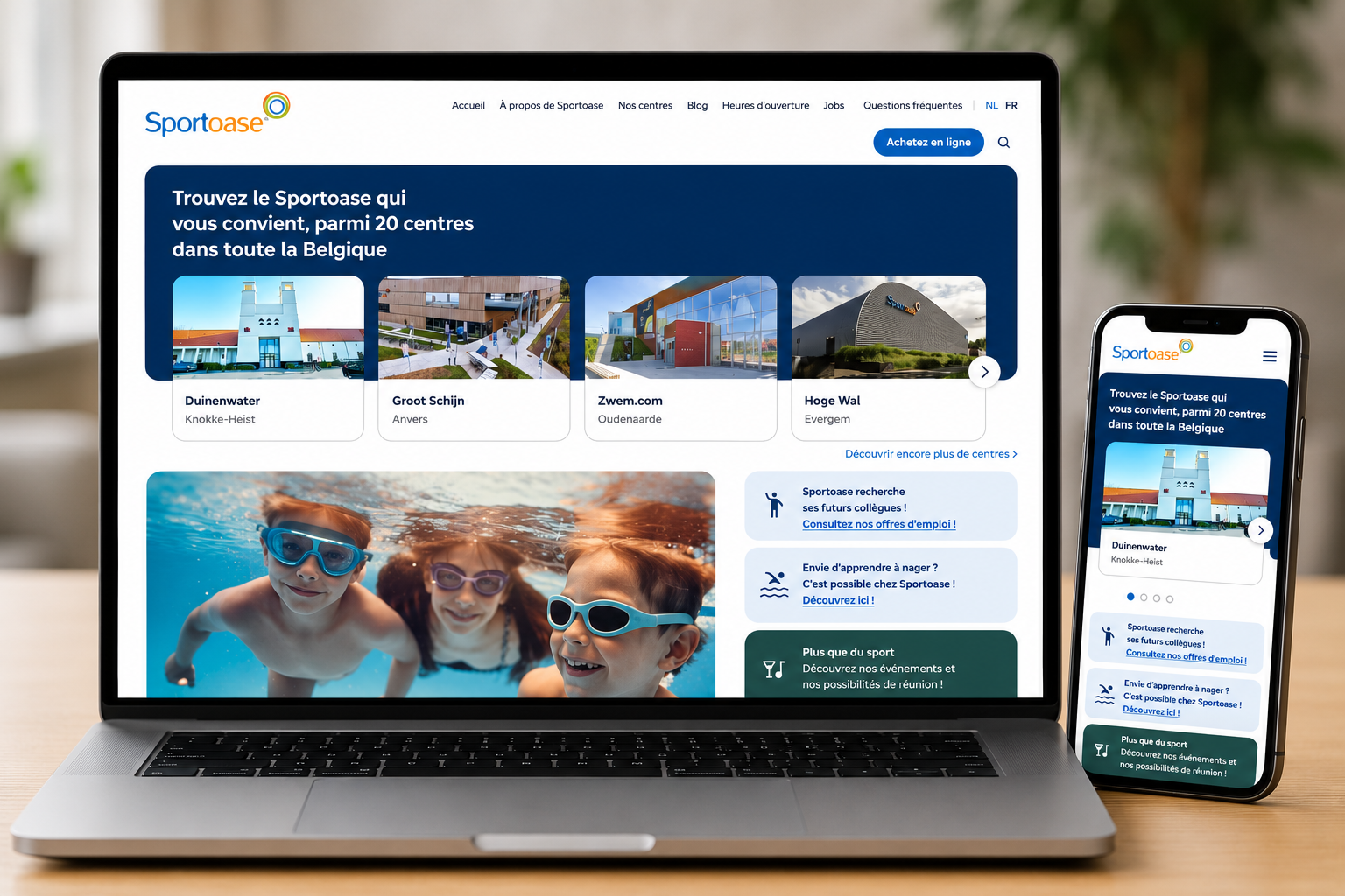 Bienvenue sur notre nouveau site web!